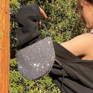 Alexander wang wangloc crystal fortune cookie clutch purse